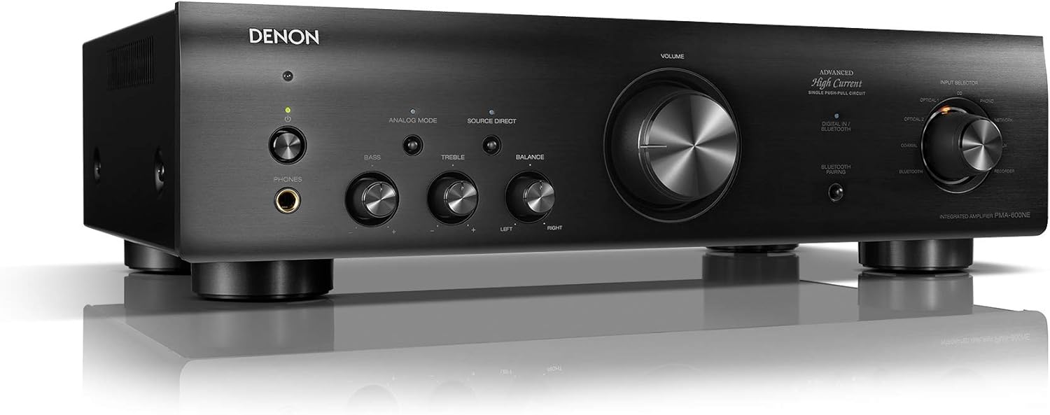Denon PMA-600NE Stereo Integrated Amplifier | Bluetooth Connectivity | 70W x 2 Channels | Built-in DAC and Phono Pre-Amp | Analog Mode | Advanced