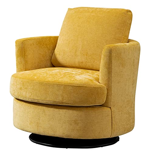 ODUWA Swivel Barrel Chair Set of 2
