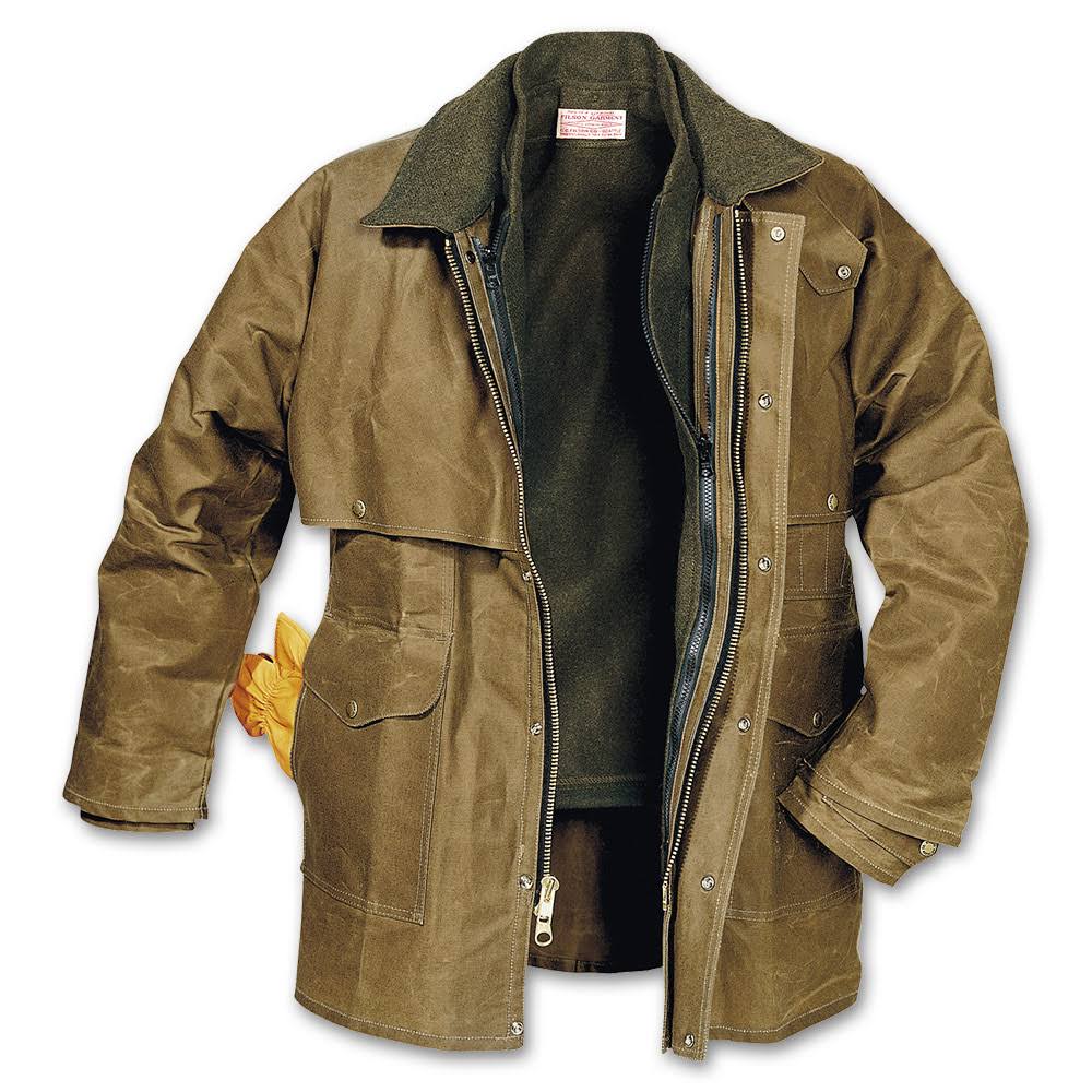 Filson Tin Cloth Packer Coat - Extra-Long Tan - XL - Avayadevconnect