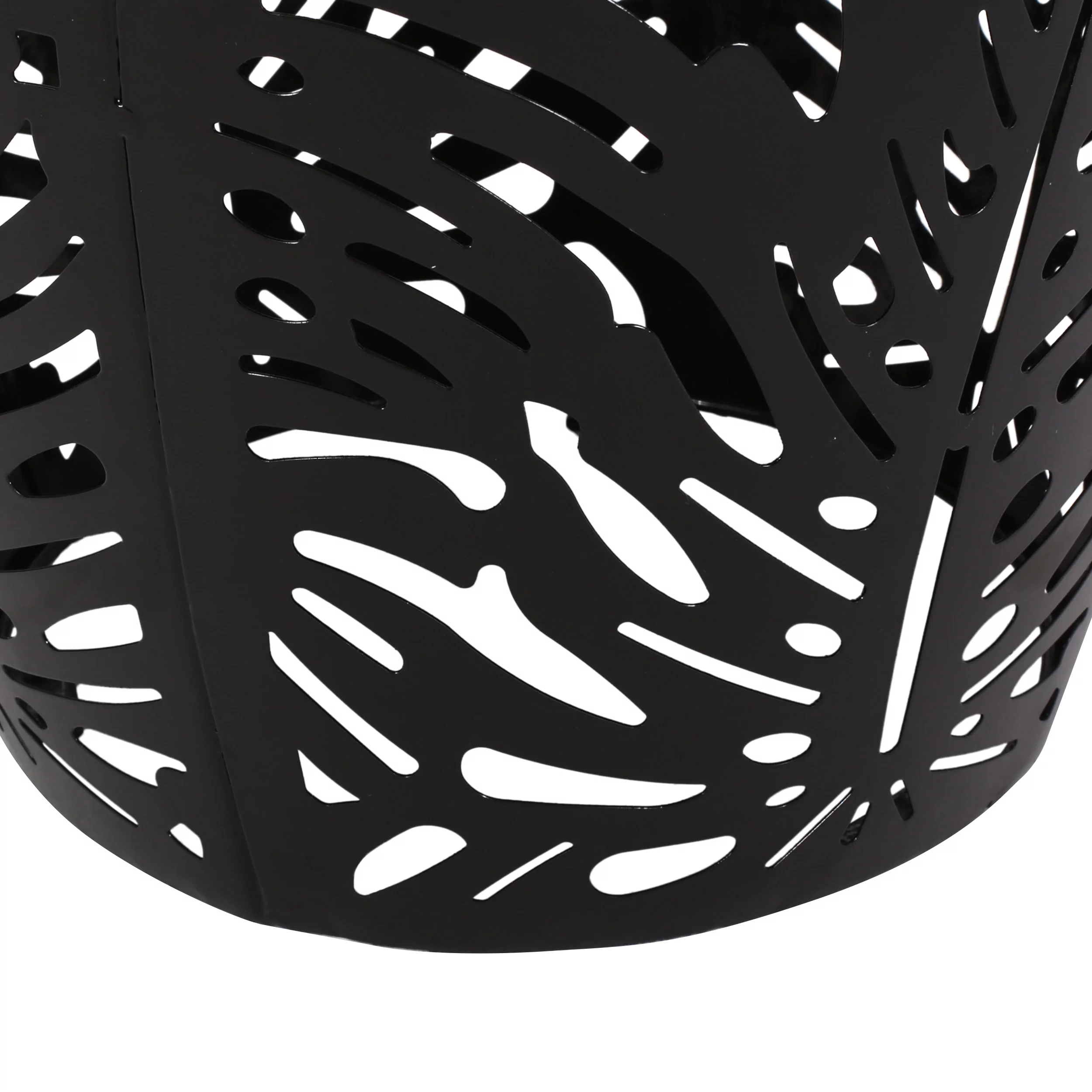 Lindsey Metal Outdoor Side Tables, Set of 2, Black