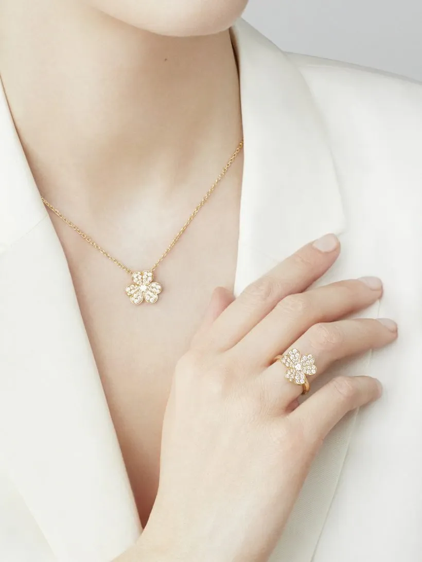 Frivole ring, single flower, small model