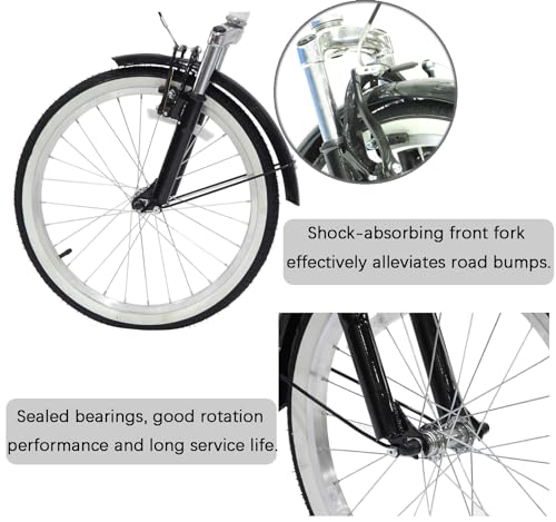 Adult Tricycle 7 Speed,Tricycle Adult Folding Bicycle 3 Wheel Bike Adult, 20in Wheels Cruiser Bikes with Multifunctional Cargo Basket for Seniors