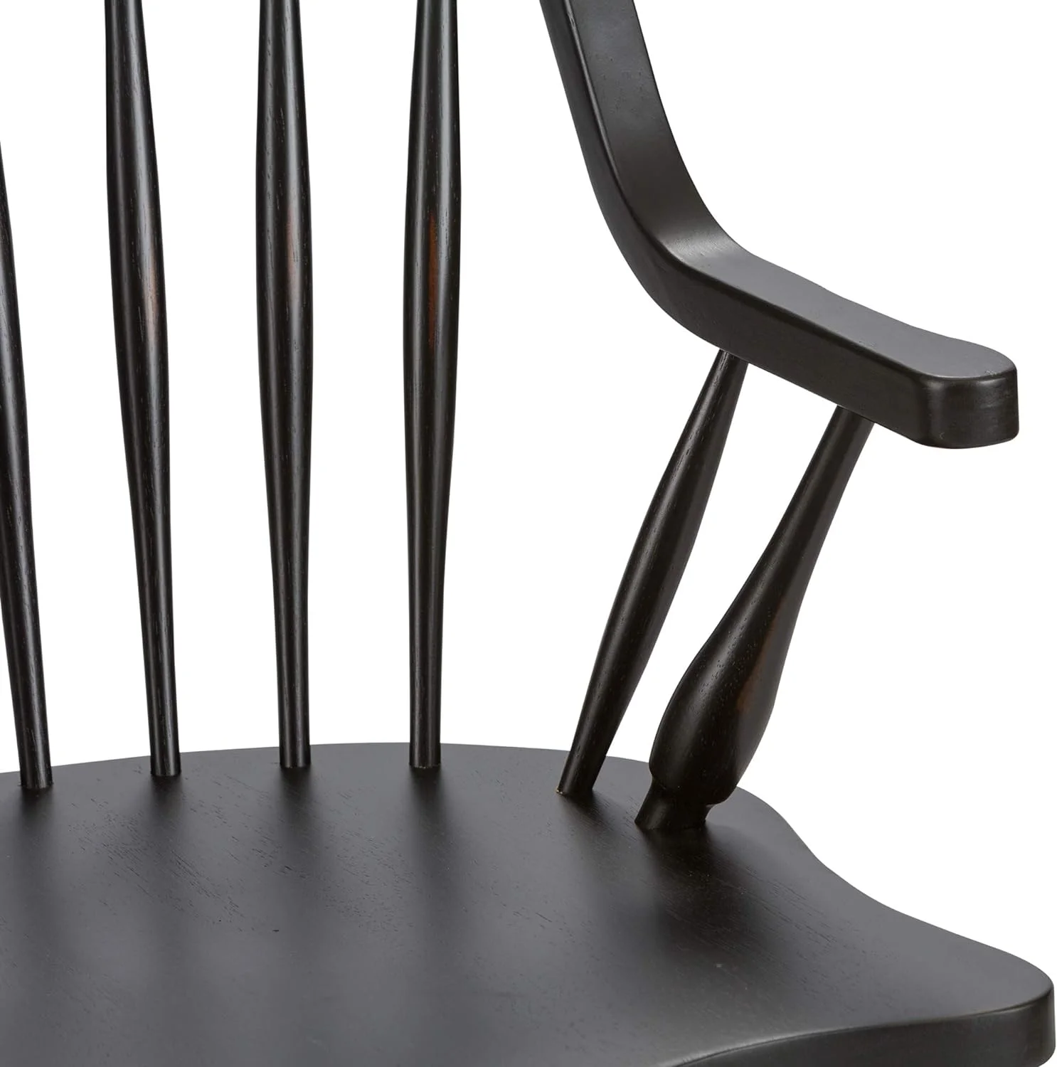 Windsor Back Arm Chair, W25 X D25 X H41, Black