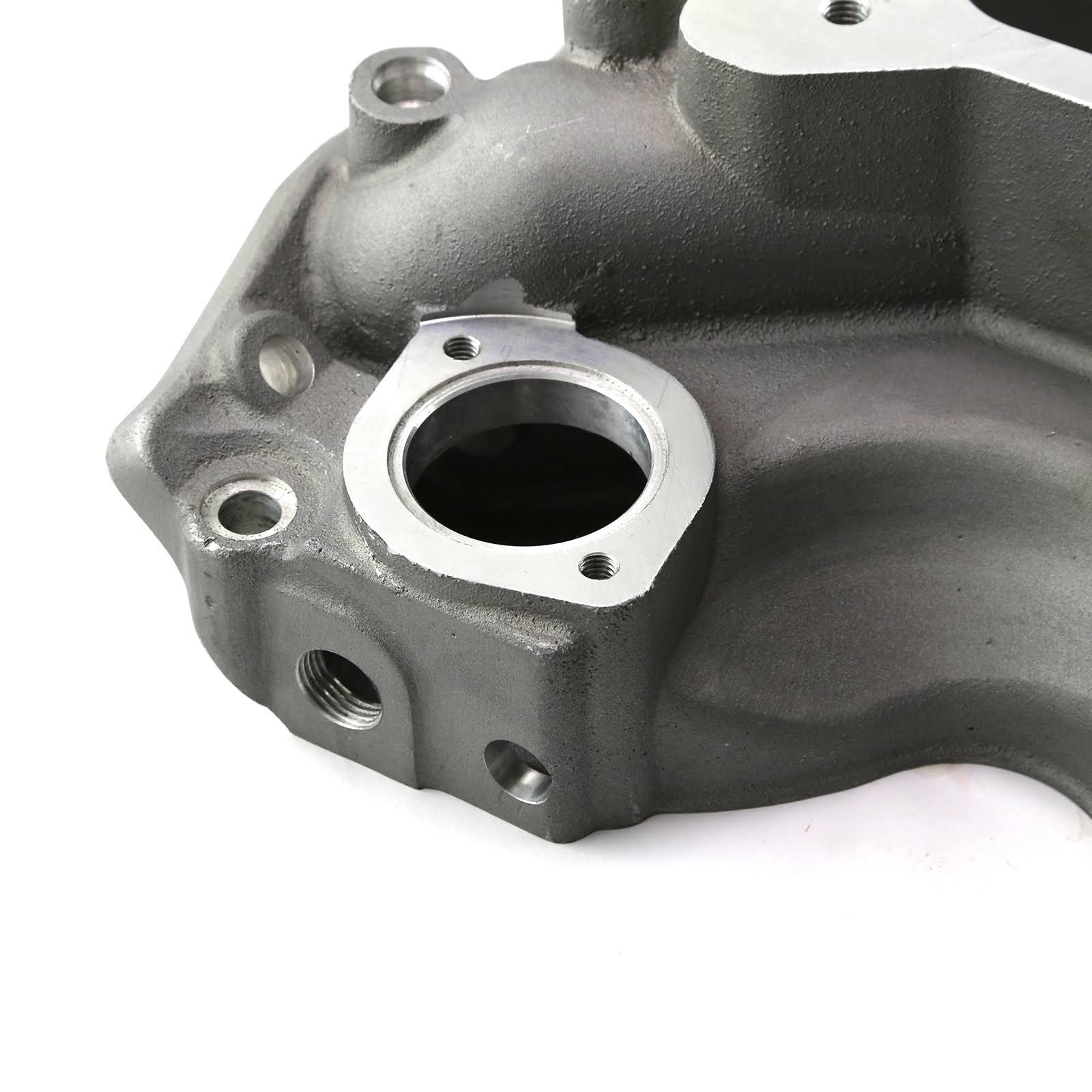 Ford BBF 429 460 Big Block Satin Open Intake Manifold w/Dual Carb Adapter