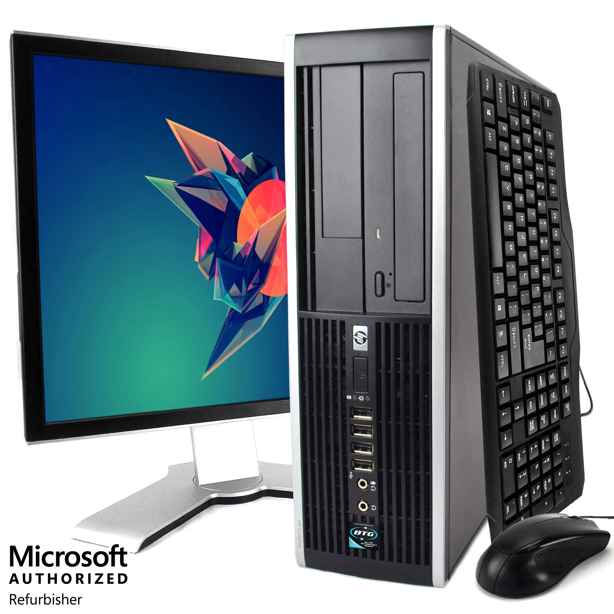 HP ProDesk 6300 Tower Computer PC, Intel Quad-Core i5, 500GB HDD, 8GB DDR3 RAM, Windows 10 Home, DVD, WIFI, 20in Monitor