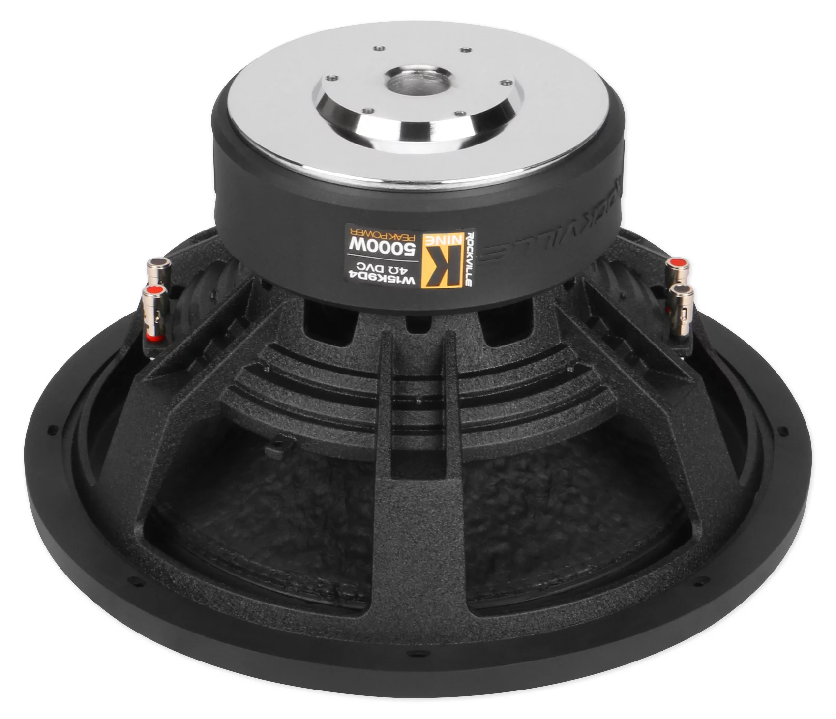 (2) Rockville W15K9D4 15" 10,000w Car Audio Subwoofers+Sealed Sub Box Enclosure