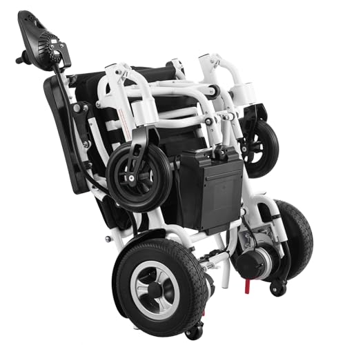VEVOR Electric Wheelchair for Adults Seniors, 300 lbs Weight Capacity, 17.7 in Width Lightweight Foldable Motorized Power Wheelchairs
