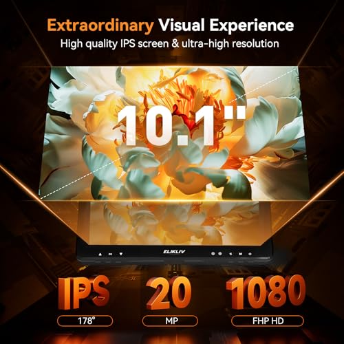 Elikliv EDM9 Max Digital Microscope: 20MP 10.1" 1500X HD IPS HDMI Coin Microscope Magnifier for Error Coins with Screen & Light