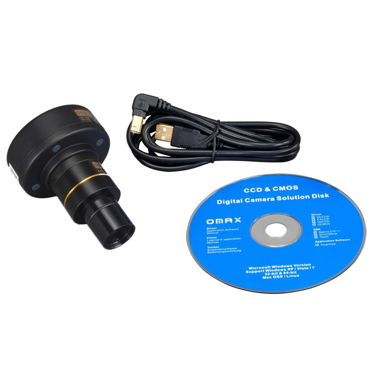 OMAX 40X-2000X LED Binocular Compound Siedentopf Microscope with 9MP Digital Camera