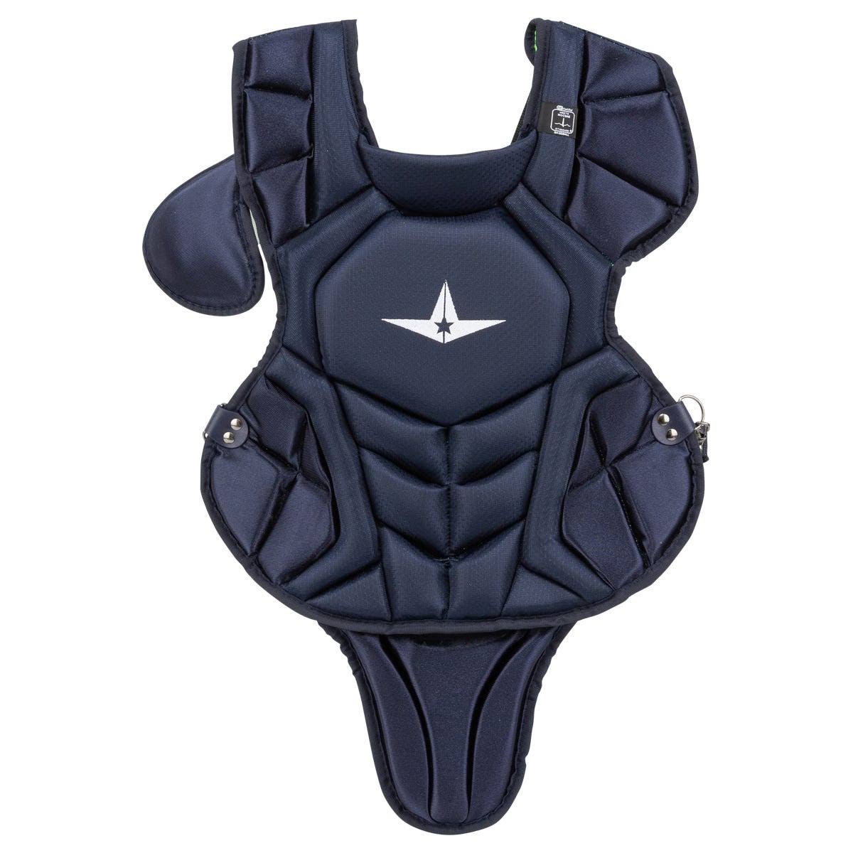 All Star Youth NOCSAE System7 Axis Pro Catcher&s Set - Navy