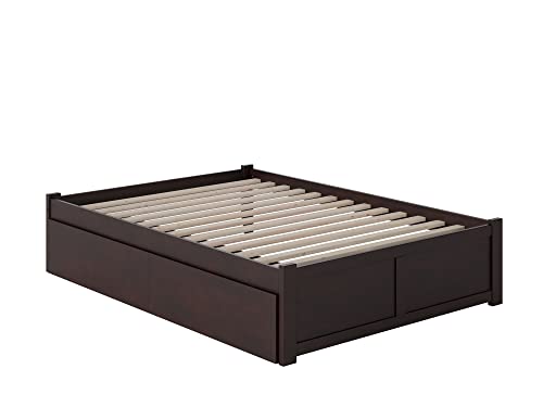 AFI Concord Platform Bed with Footboard & Storage Drawers