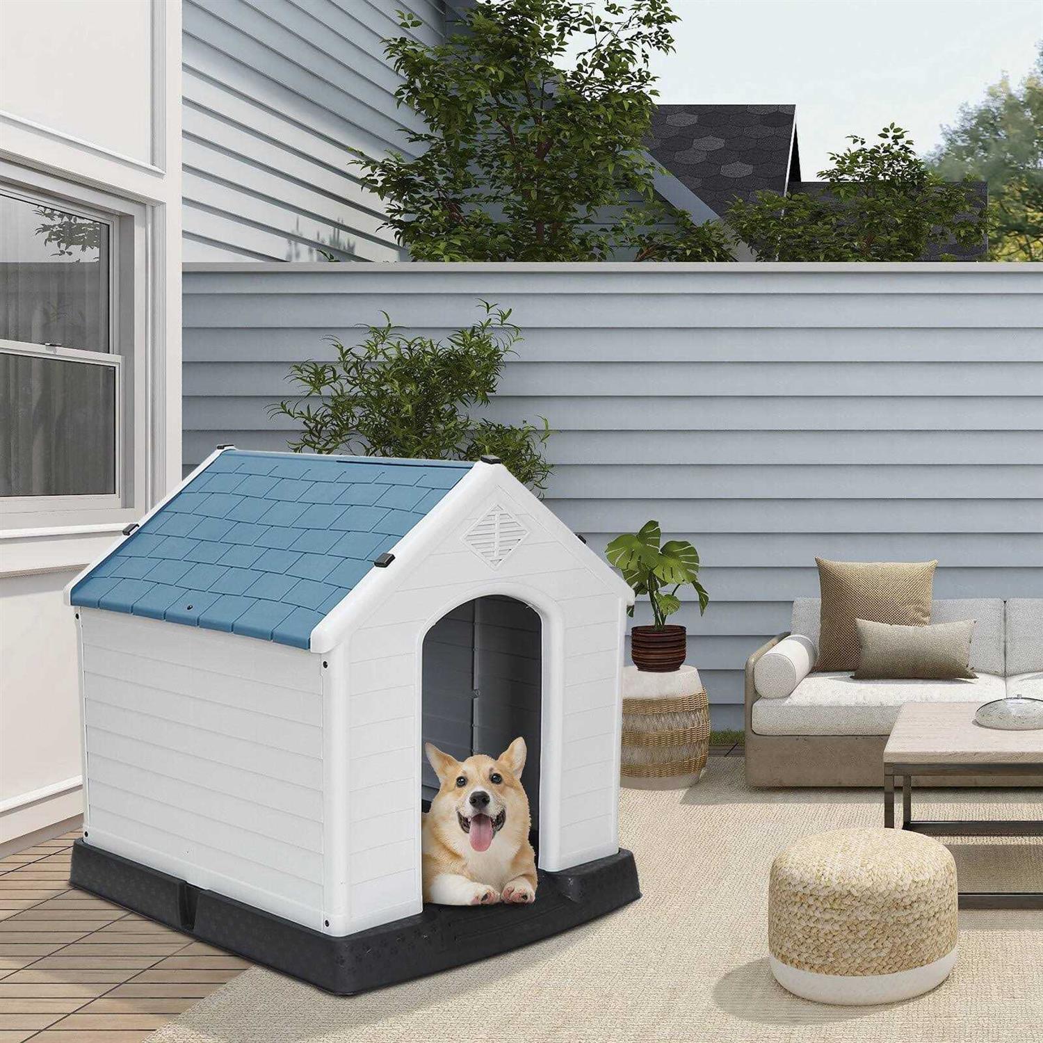 ZENSTYLE Large Dog House Insulated Waterproof Pet Kennel Shelter Indoor Outdoor - Pet Supplies online store