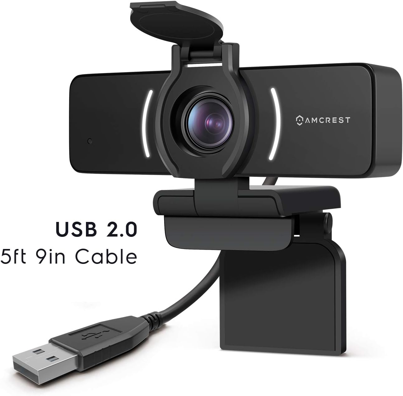 Amcrest 1080P Webcam with Microphone & Privacy Cover, Web Cam USB Camera, Computer HD Streaming Webcam for PC Desktop & Laptop w/Mic