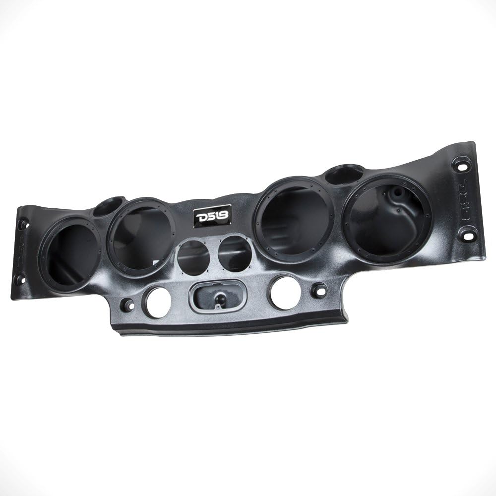 DS18 JL-SBAR Black Jeep Wrangler Overhead Soundbar for JL 2007-2021 Will Accommodate 4 x 8-inch Speakers, 4 x 1.75-inch Tweeters, (Black)