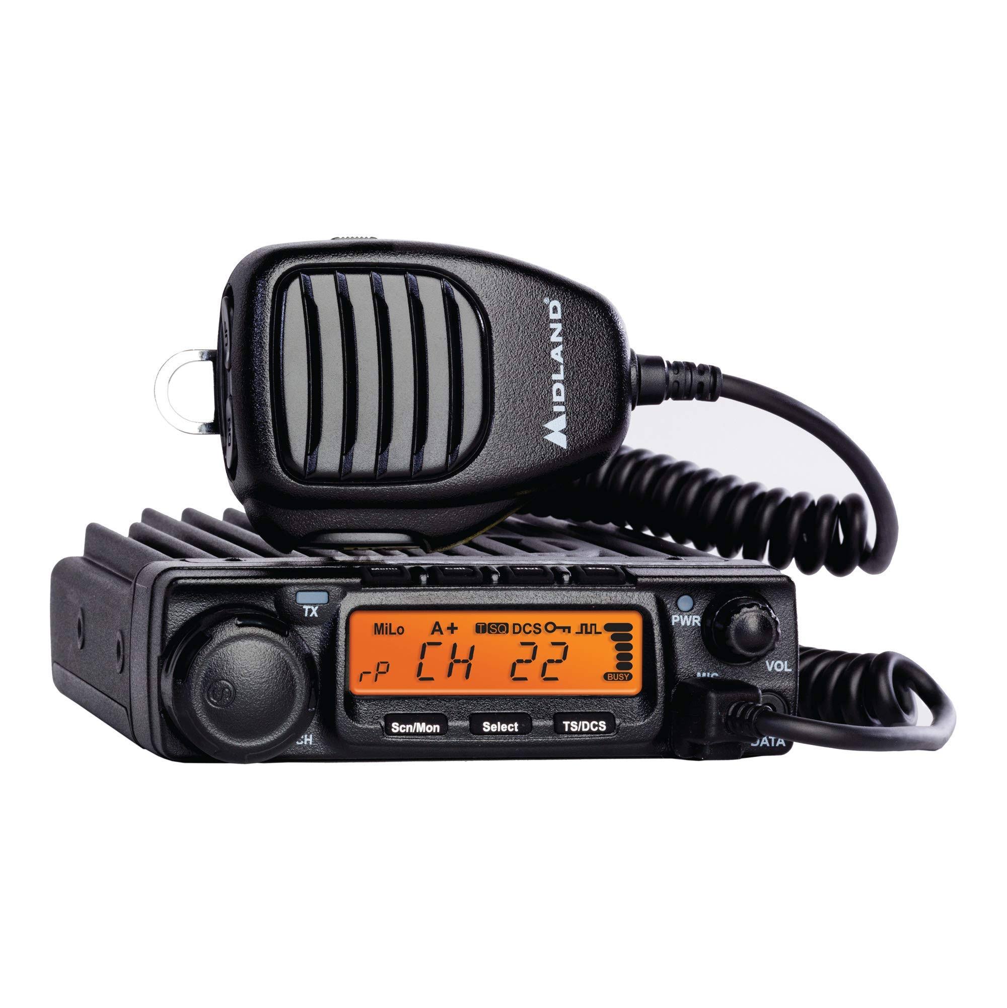 Midland MXT400 MicroMobile Two-Way Radio, Black - Avayadevconnect