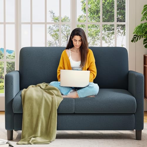 Sofa Accent Chair, 33" Reading Chair for Bedroom, Tool-Free Setup Living Room Accent Chairs, Comfy Arm Chairs Living Room, All-Wood Reading Nook