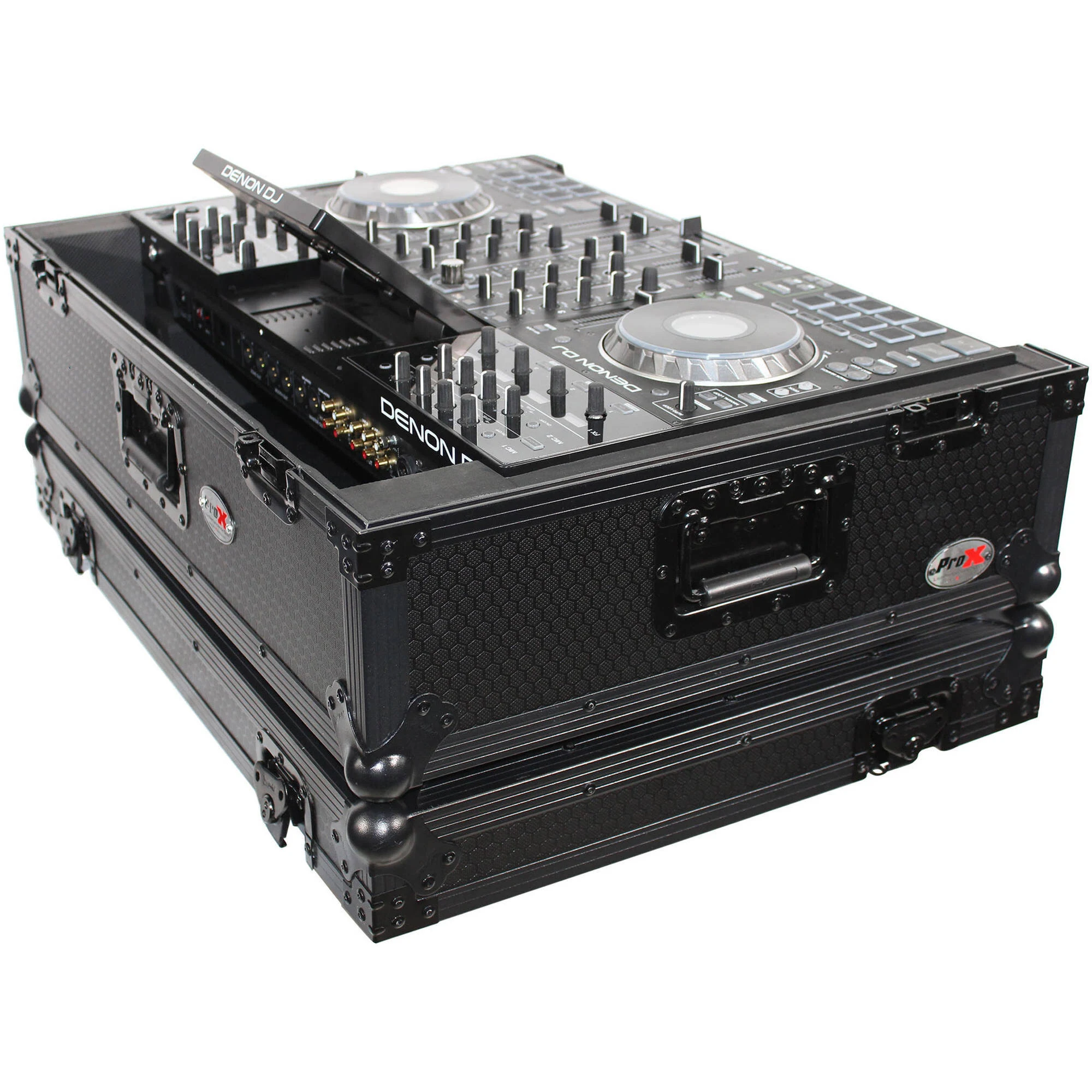 Prox XS-PRIME4 WBL2U Black 2U Flight Case for Denon Prime 4