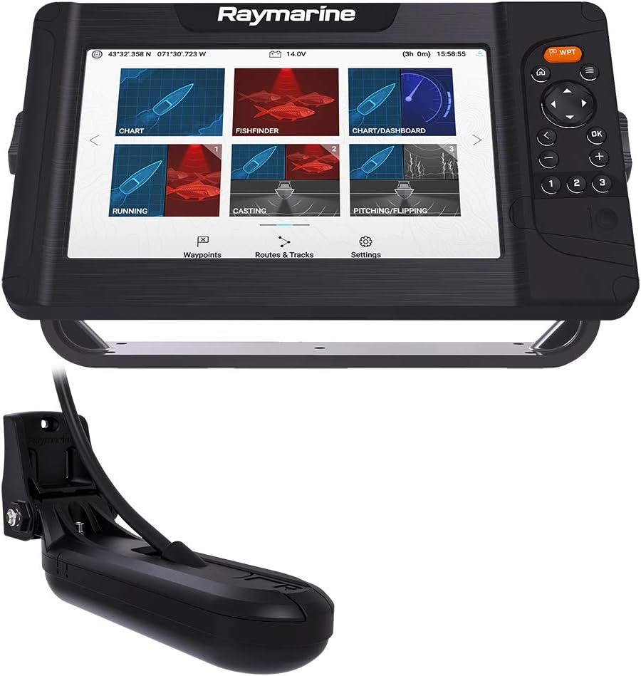 Raymarine Element 9 HV w/Nav+ US/Can, HV-100 Xdcr