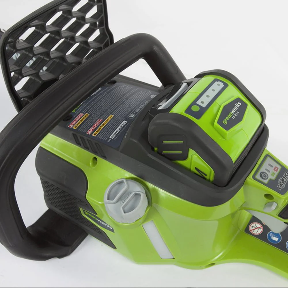 Greenworks 40V 16 Cordless Brushless Chainsaw with 4.0 Ah Battery and Charger 20312