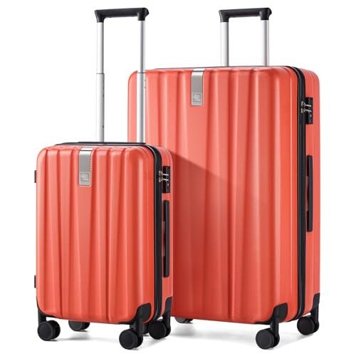 Hanke 29 Inch Luggage Suitcases With Spinner Wheels Lightweight PC hardside Rolling Suitcase With Travel Lock, Checked-Large 29-Inch(Blackish Green)