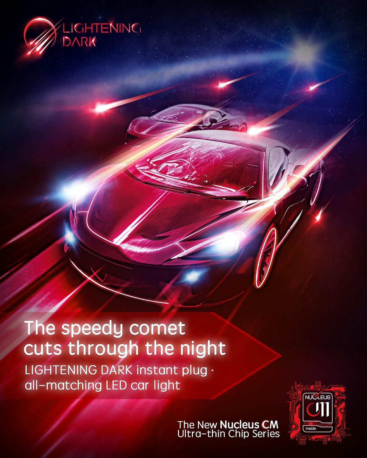 LIGHTENING DARK H11 9005 Combo LED Headlight Bulbs
