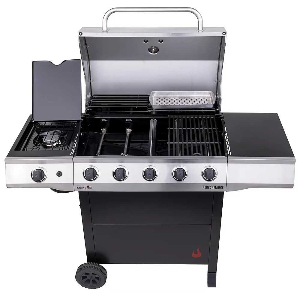 Char-Broil 463455021 Performance Series 5-Burner Gas Grill - Stainless Steel/Black - Radiant Selections