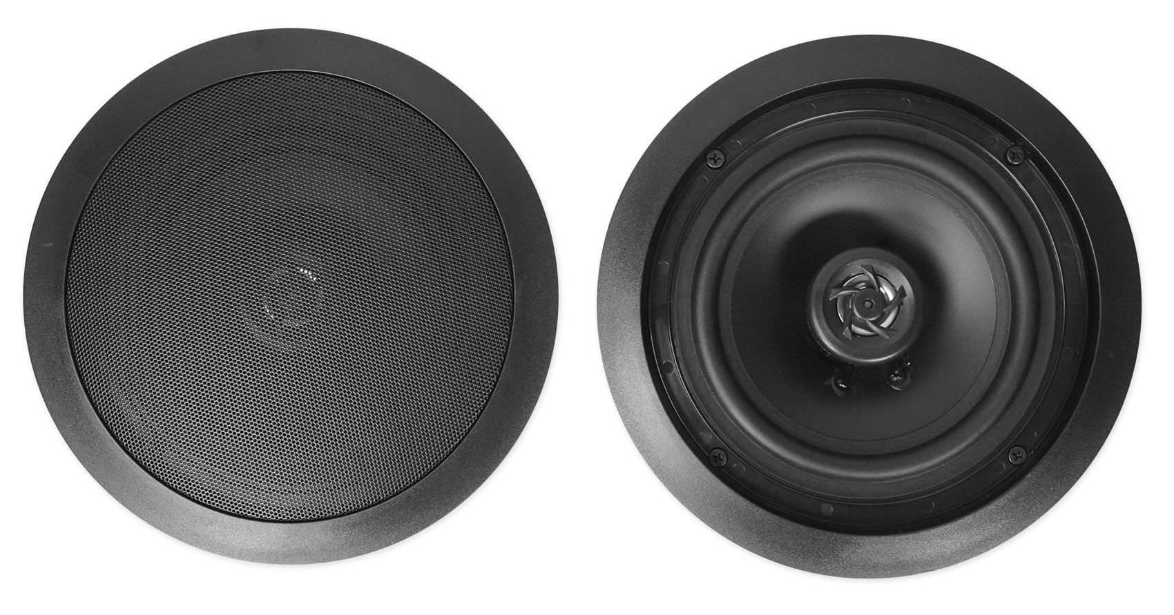 (4) 6.5" Black Ceiling Speaker+Bluetooth Receiver+Subwoofer 4 Restaurant/Office