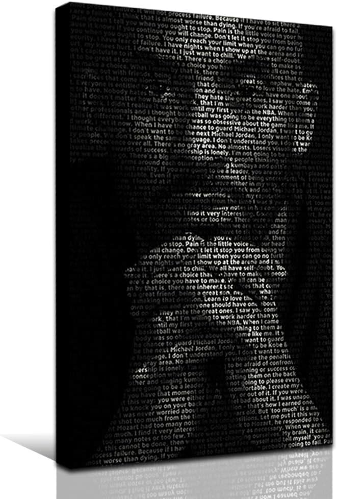 JUSTBR Canvas Wall Art Basketball Players Pictures Painting Sports Posters Artwork Home Decor for Basketball Fan Memorabilia Gifts Living Room