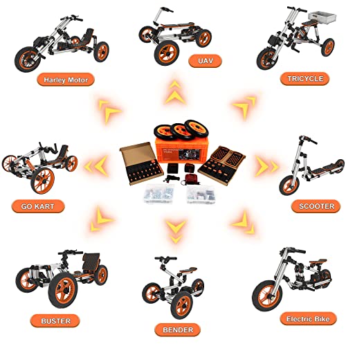 Electric Go Kart Constructibles Over 15 Electric Vehicles Battery Powered for Boys and Girls Kids Electric Ride on Cars Best Gifts for 5 to 18 Year