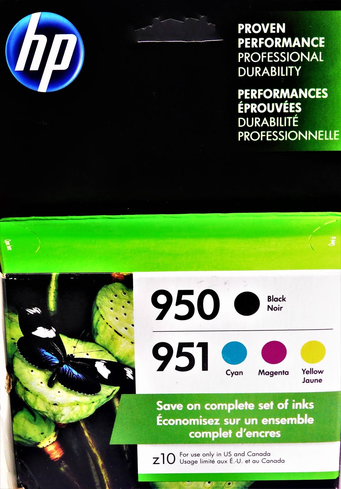 HP 950 Black HP 951 Tri-Color Original Ink Cartridges 4-Pack X4E06AN