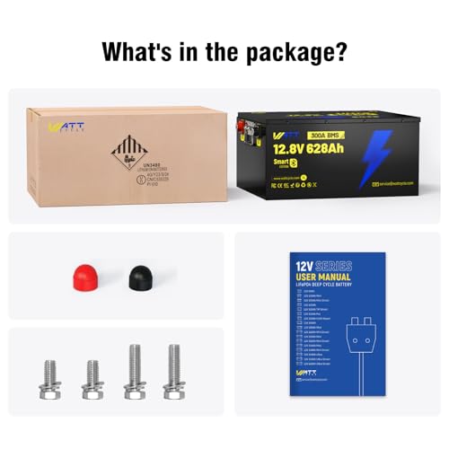 12V 314Ah Mini LiFePO4 Lithium Battery with Bluetooth 5.0, 200A BMS, 4.01kWh Energy, Upgraded Aluminum Cooling Fins & Braided Copper Wires, for RV