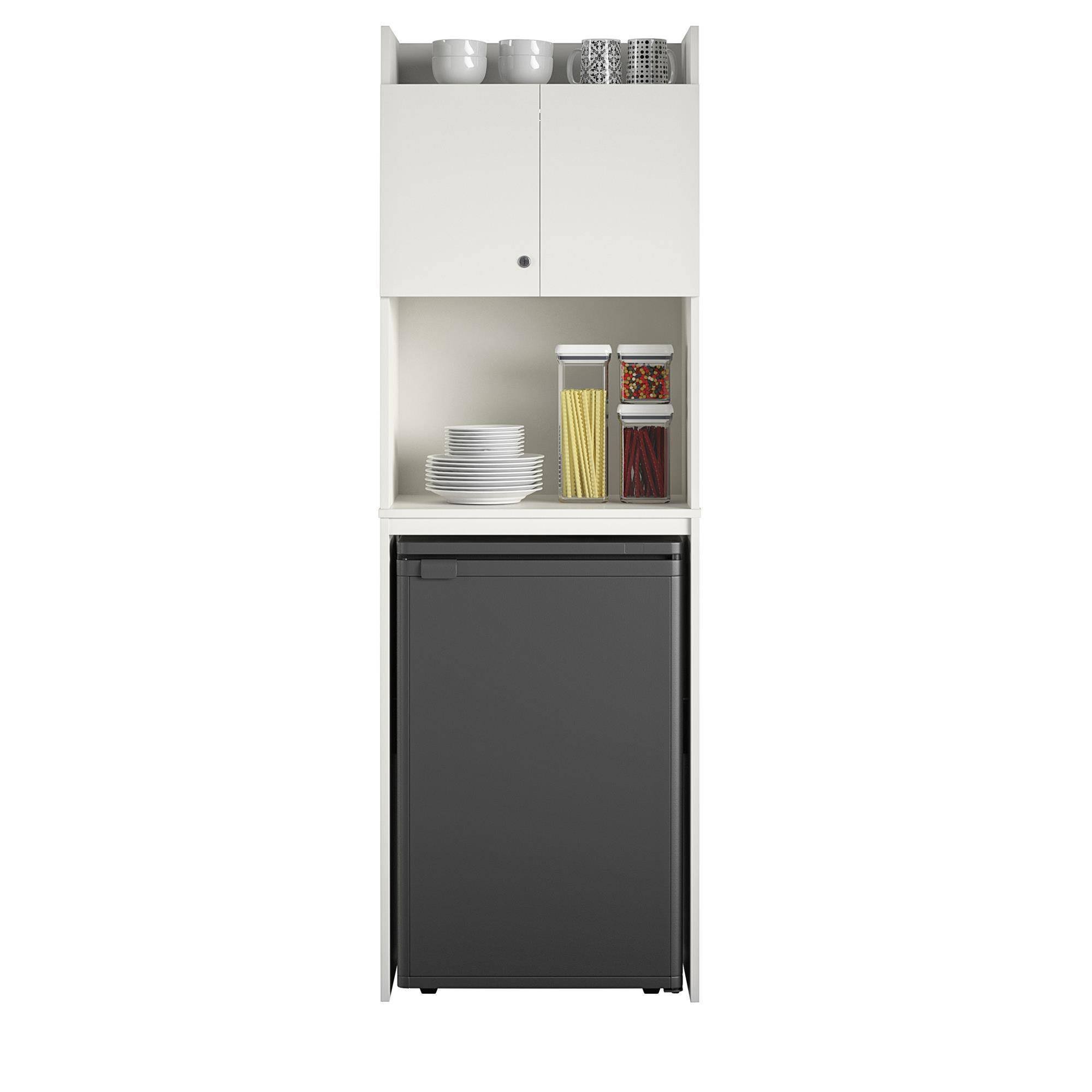 Sandberg Mini Refrigerator Storage Cabinet White - Room and Joy