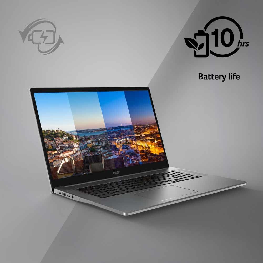 Acer Chromebook 317 CB317-1H-C6RK Laptop | Intel Celeron N4500 | 17.3" Full HD IPS Display | 4GB LPDDR4X | 128GB eMMC | Intel Wireless Wi-Fi 6 AX201