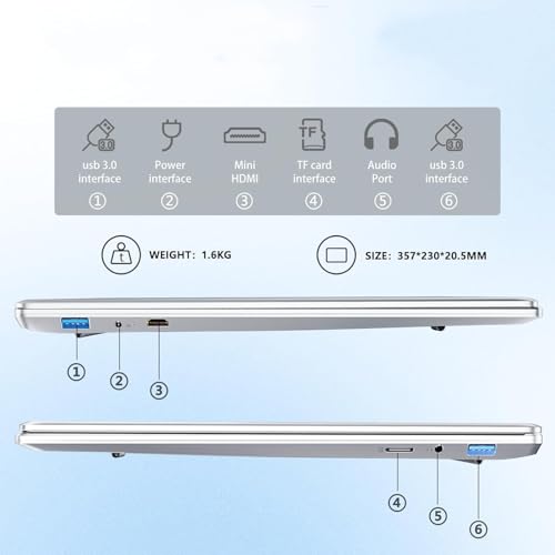 Gaming Laptop N5095, 15.6 Inch Laptop Computer, Laptops 24GB RAM 1TB SSD,Laptops Gamer 180 Angle Opening