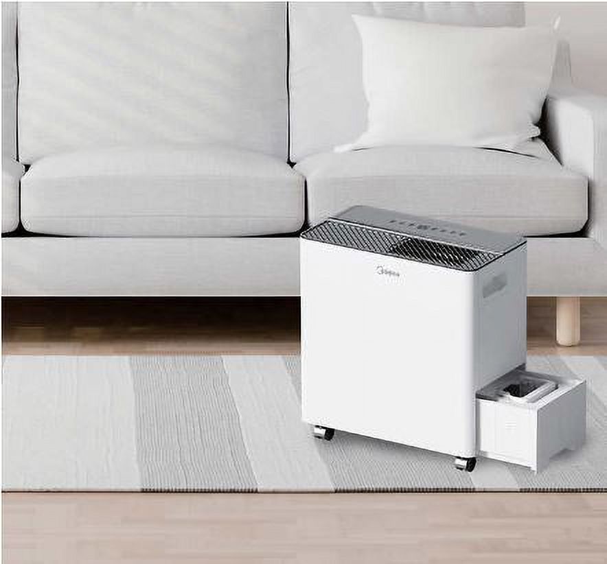 Midea Smart 50-Pint Dehumidifier with Built-in Pump, Energy Star Certified .Model MAD50PS1AWT-C. Wi-Fi. Works with Alexa and Google.