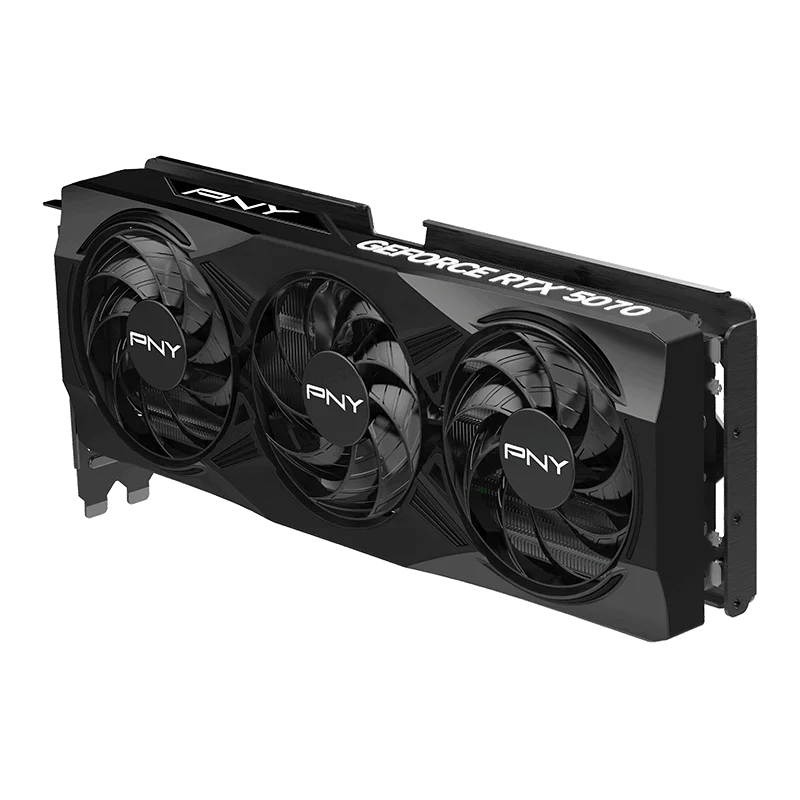 PNY NVIDIA GeForce RTX™ 5070 OC Triple Fan, Graphics Card 12GB GDDR7, SFF-Ready, 2.4-Slot