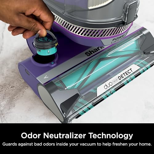 Shark Upright Vacuum, Stratos with DuoClean PowerFins, HairPro, Powered Lift-Away, Self-Cleaning Brushroll, & Odor Neutralizer Technology, Navy