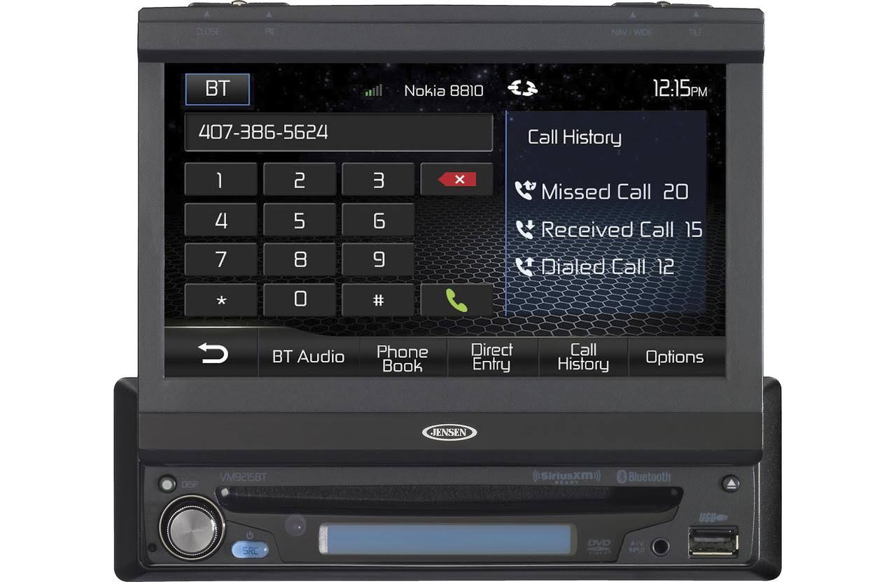 Jensen Vm9215bt 1-din 7x22 Widescreen LCD Multimedia Car Receiver