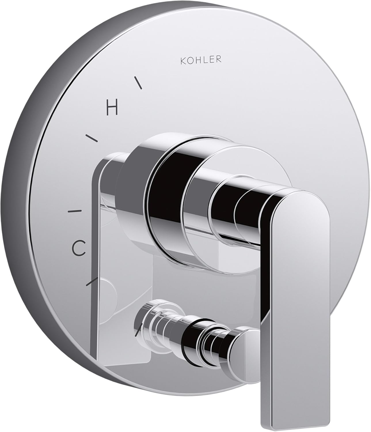 Kohler K-T73117-4-TT Composed Trim with Diverter and Lever Handle for Rite-Temp Pressure Balancing, Valve Not Included, Titanium