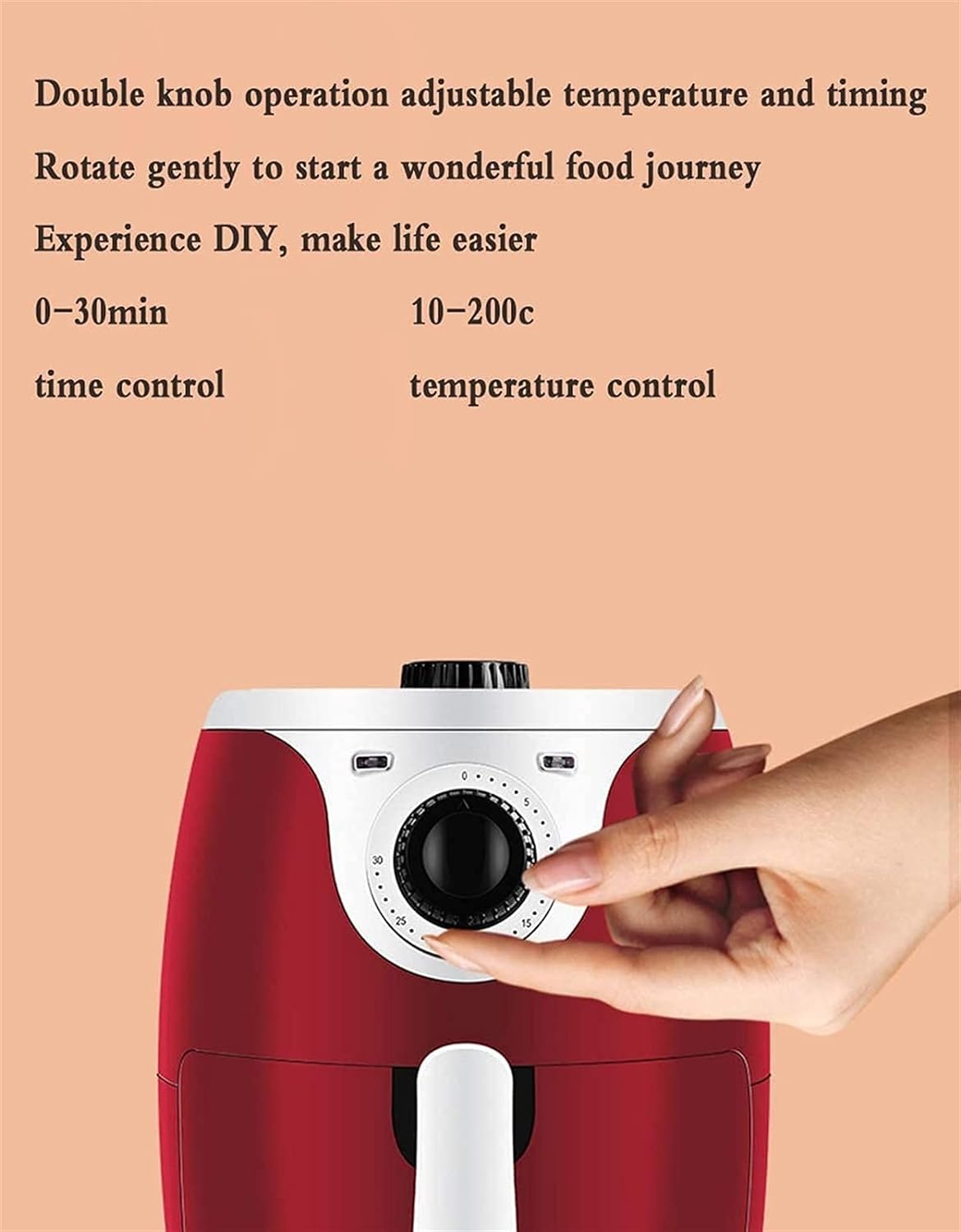 Air Fryer for Home Use 5L Air Fryer, 1000 W Air Fryer/No Fryer/with Temperature Control/Cooking, Baking hopeful charitable - Smart Home Appliances