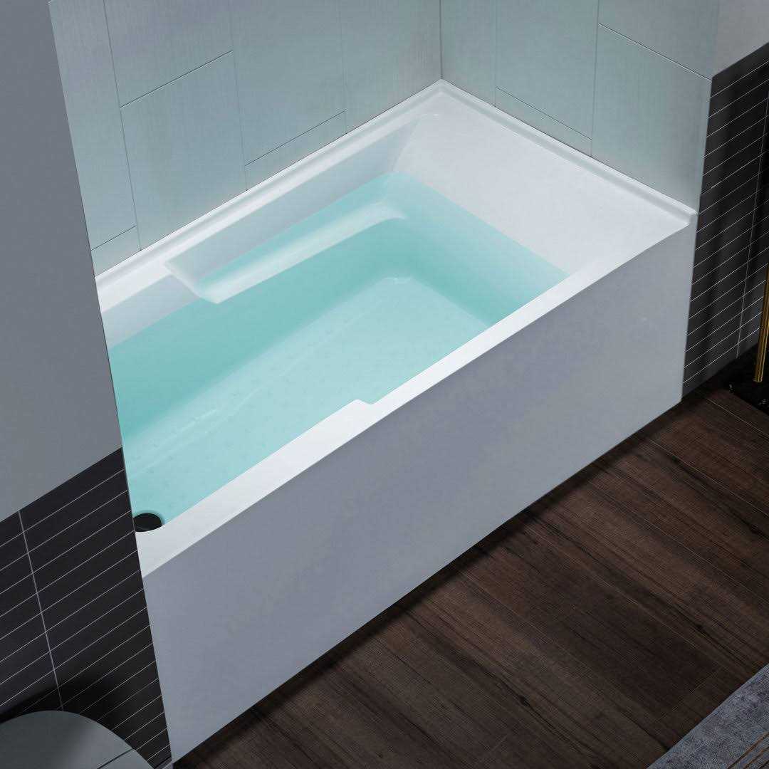 WoodBridge 60 x 30 Alcove/Tile in Soaking Acrylic Bathtub - Shop Hardware Tools Online Store