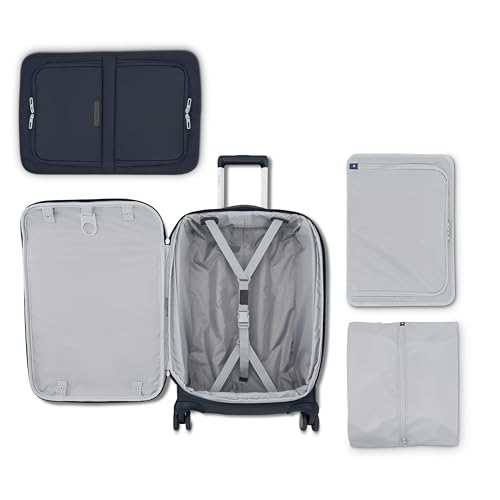 Samsonite Elevation Plus 22-Inch Carry-On - Expandable Softside Spinner Luggage - Cypress Green