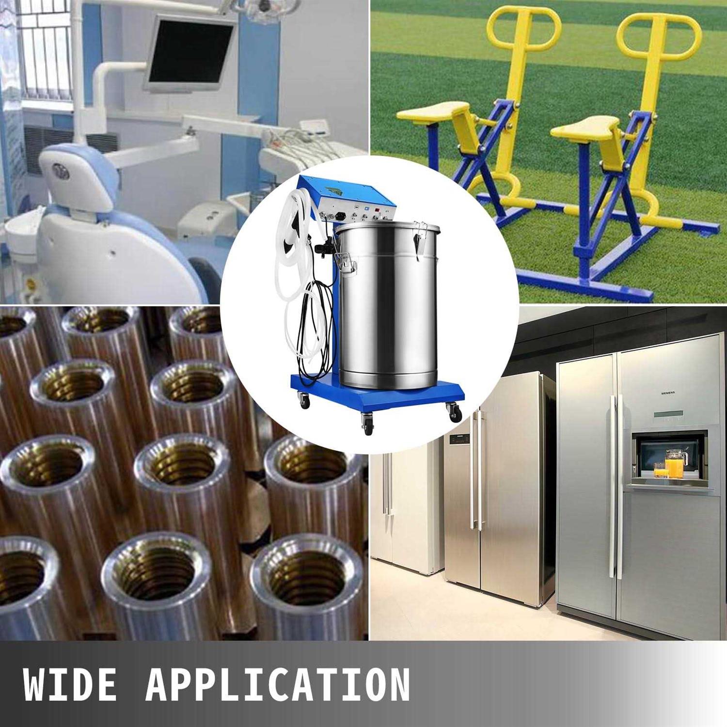 VEVOR Powder Coating Machine 50W 45L Capacity Electrostatic Powder Coating Machine Spraying Gun Paint 450g Per Minute WX-958 Powder Coating System