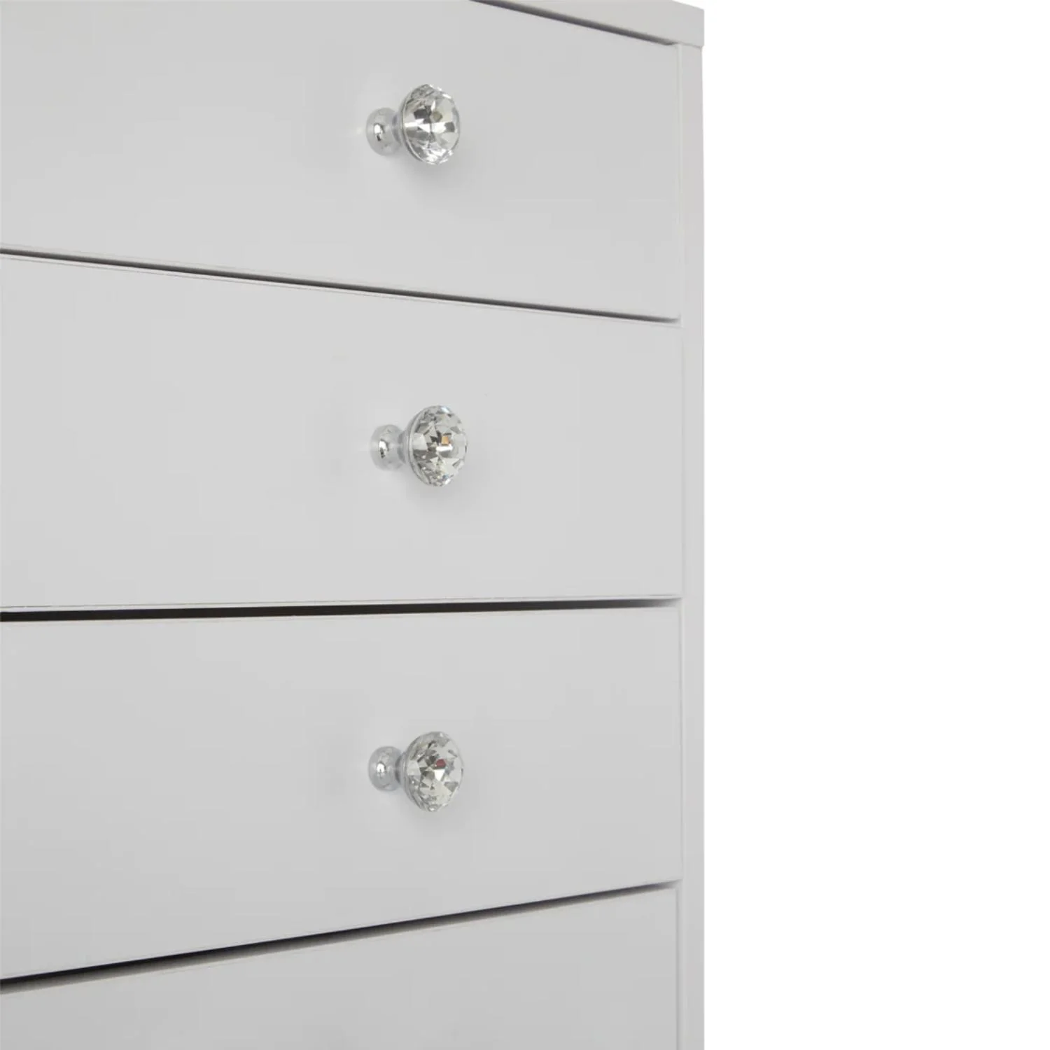 Impressions Vanity SlayStation 5-Drawer Pair Makeup Vanity Storage Unit (Bright White)