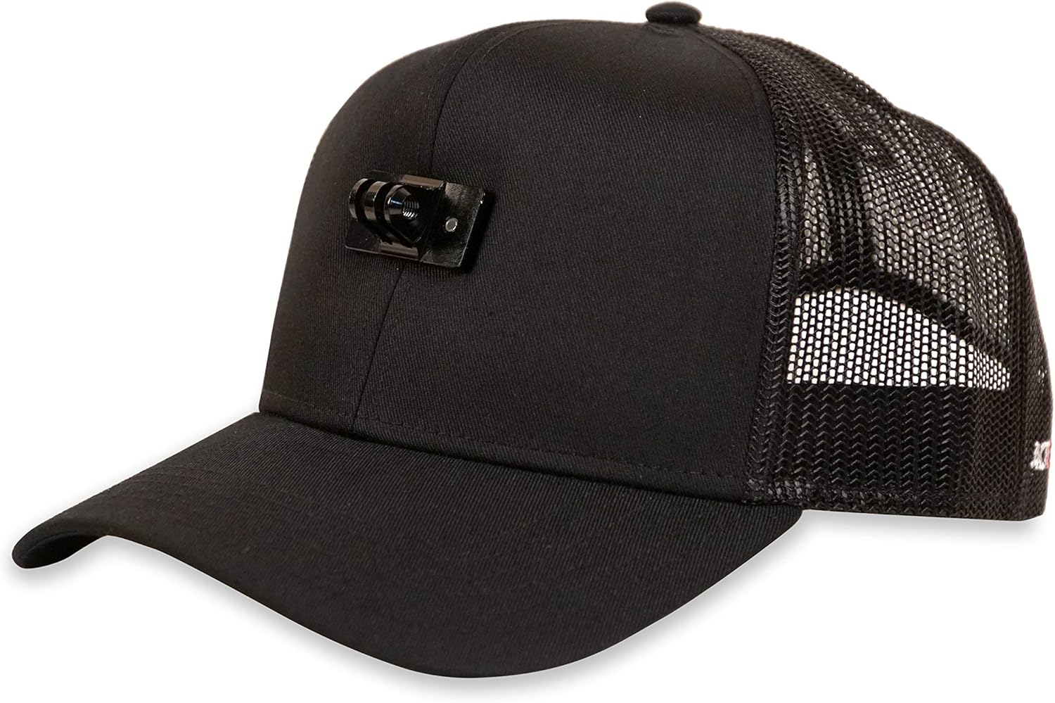 ActionHat® Black Curved Bill - Patented Floating Hat Mount Compatible for GoPro Hero 9/8/7/6/5/4/3 Action Camera