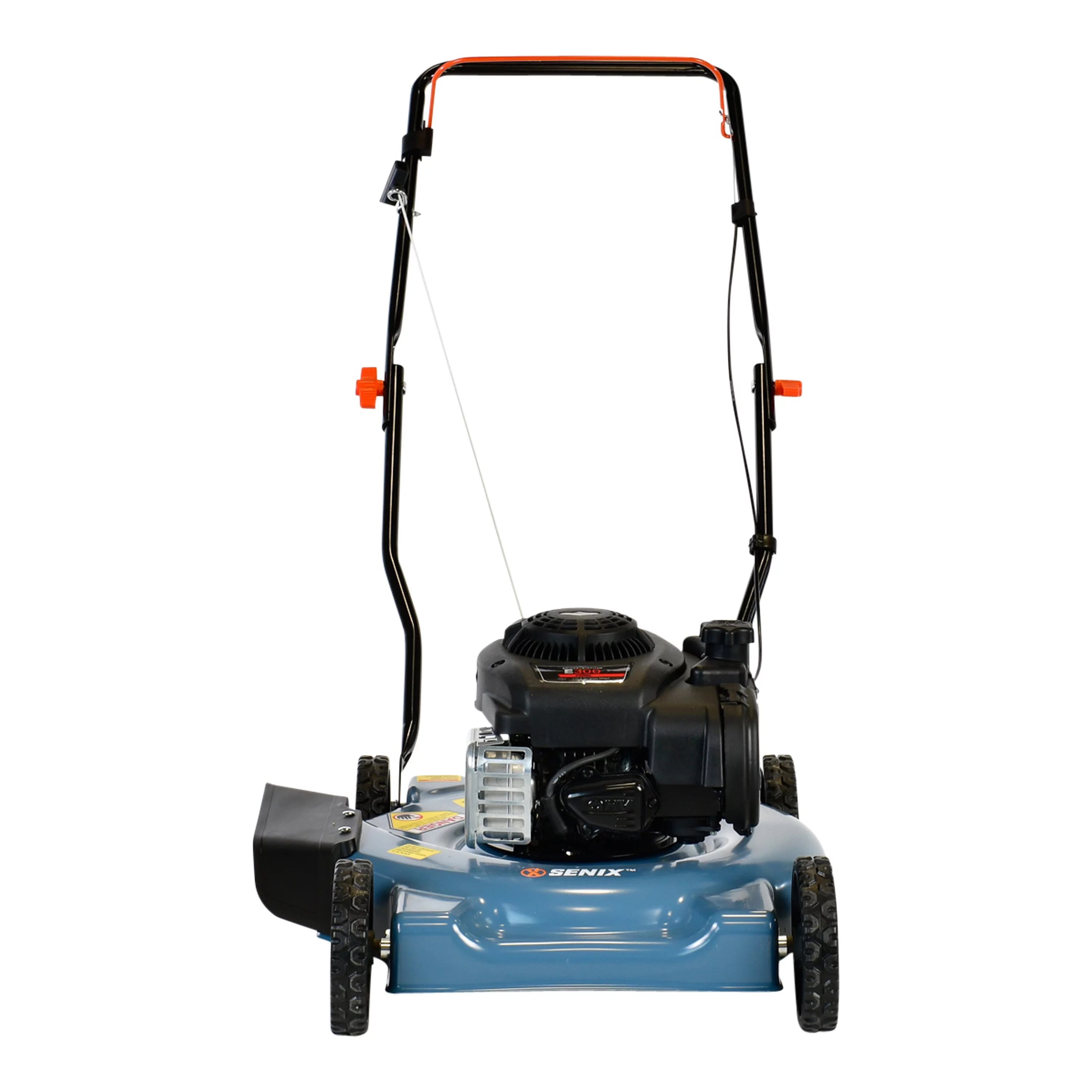 SENIX 20-Inch Gas Lawn Mower, 125 cc 4-Cycle Briggs & Stratton Engine, Push Lawnmower with Side Discharge, 5-Position Height Adjustment, LSPG-L3