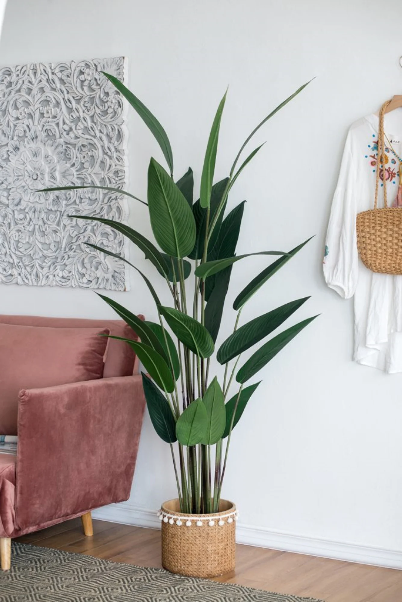 CC Home Furnishings Bird of Paradise Artificial Potted Tree - 6'