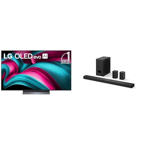 LG 55-Inch Class OLED evo AI 4K C5 Series Smart TV w/Dolby Atmos, Dolby Vision, HDR10, AI Super Upscaling 4K, Filmmaker Mode, Wow Orchestra