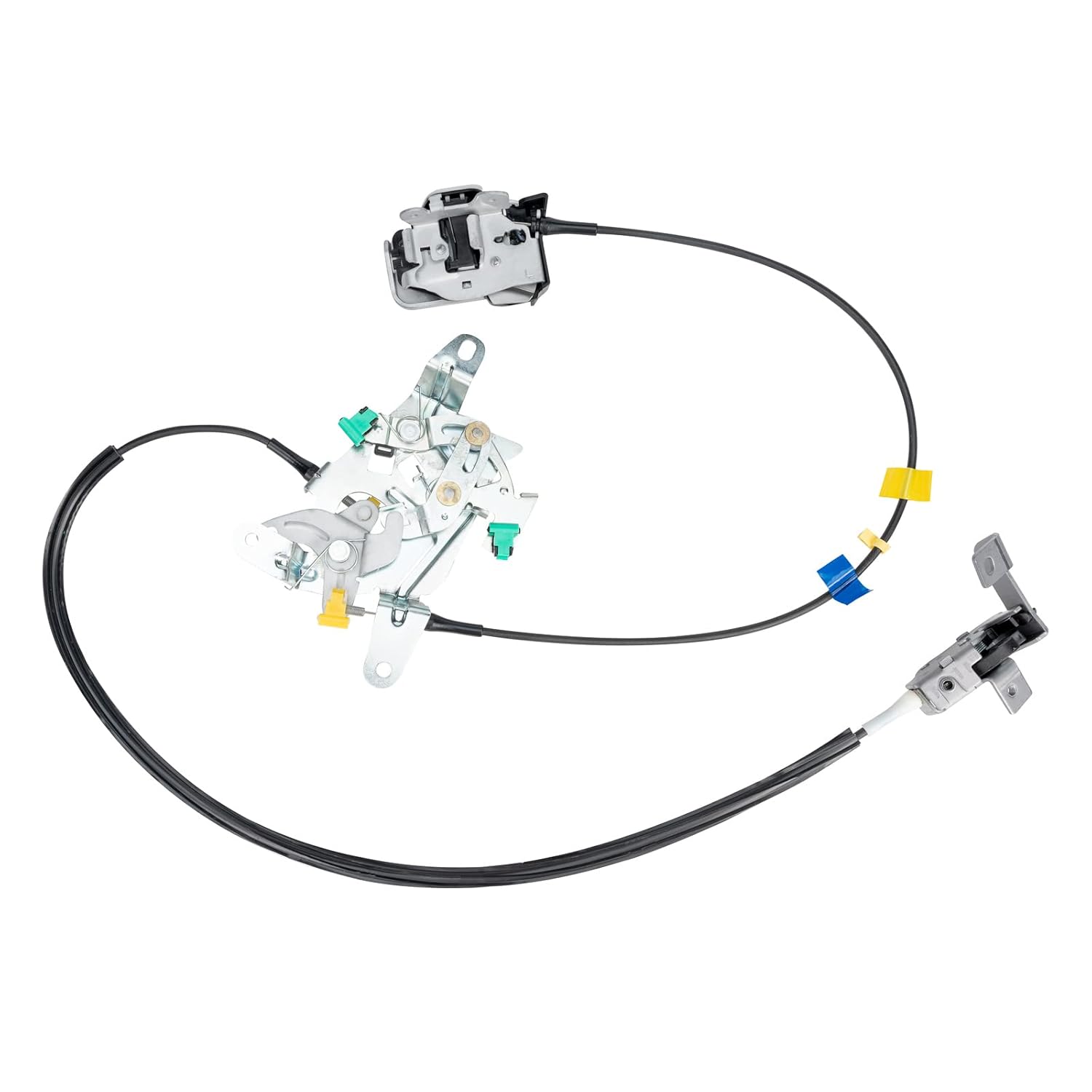 6C3Z-28264A01-A Rear Door Lock Latch Cable Actuator Assembly Set Left Driver Side Upper and Lower for Ford F250 F350 F450 F550 Super Duty Extended