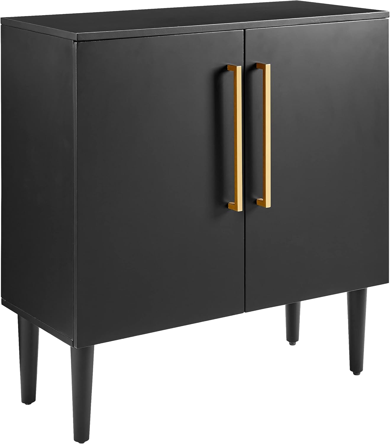 Crosley Furniture Everett Mid-Century Modern Media Console, Mahogany
